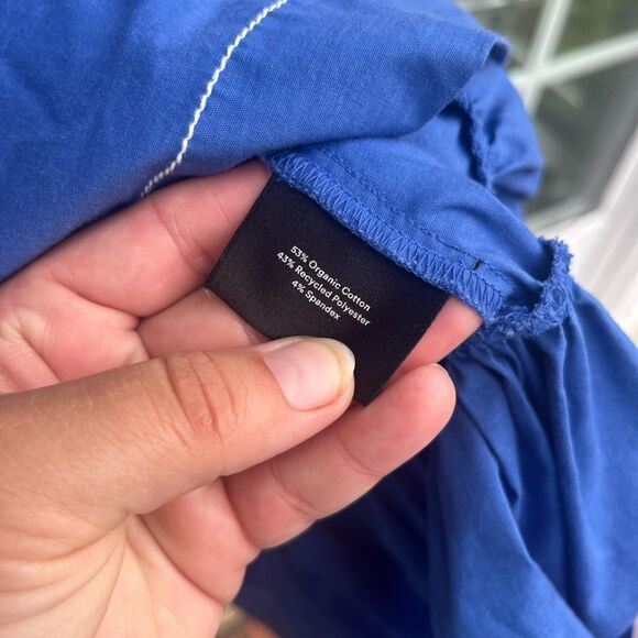 Summersalt Coastal Poplin Ruffle Neck Midi Dress - Picture 9 of 12